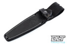 Oxus - Stonewashed Blade - OD Green Micarta - Brass Bolster