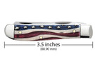 Case Mini Trapper Star Spangled Natural Bone