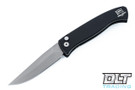 Pro-Tech Brend Model 2 - Black Handle - Bead Blasted Blade