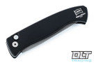 Pro-Tech Brend Model 2 - Black Handle - Bead Blasted Blade