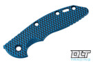 Hinderer 3.5" XM-18 Skinny Textured Blue & Black G-10 Scale