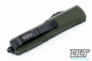 Microtech 233-2OD UTX-85 T/E - Green Handle  - Partial Serrations - Black Blade
