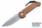 Microtech 135-10TA L.U.D.T - Tan Handle  - Stonewash Blade