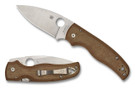 Spyderco Shaman - Brown Canvas Micarta - Cru-Wear Blade - Sprint Run