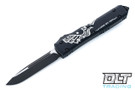 Microtech 121-1DM Ultratech S/E - Dead Man's Hand - Black Handle  - Black Blade