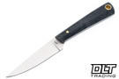 LT Wright Coyote A2 - Flat Ground - Black Micarta - Matte Finish