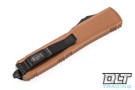 Microtech 122-1DLCTA Ultratech D/E - Tan Handle  - Black DLC Blade