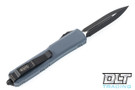 Microtech 122-1GY Ultratech D/E - Gray Handle  - Black Blade