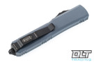 Microtech 122-1GY Ultratech D/E - Gray Handle  - Black Blade