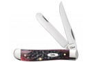 Case Mini Trapper  Crimson Peach Seed Jigged Bone