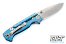 Demko MG AD15 20CV - Textured Titanium - Blue Sculpted Lockbar