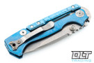 Demko MG AD15 20CV - Textured Titanium - Blue Sculpted Lockbar