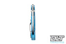 Demko MG AD15 20CV - Textured Titanium - Blue Sculpted Lockbar
