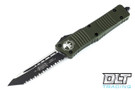 Microtech 144-3OD Combat Troodon T/E - OD Green Handle - Black Blade