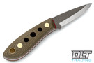 Krein Bushcraft Utility - Green Micarta - Red Liners - Kydex Sheath