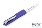 Microtech 147-4PU UTX-70 D/E - Purple Handle - Satin Blade