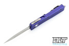 Microtech 147-4PU UTX-70 D/E - Purple Handle - Satin Blade