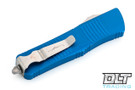 Microtech 619-10BL Troodon Hellhound - Blue Handle - Stonewash Blade