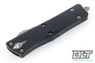Microtech 619-13 Troodon Hellhound - Black Handle - Bronzed Blade
