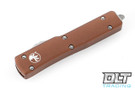 Microtech 147-10TA UTX-70 D/E - Tan Handle - Stonewash Blade