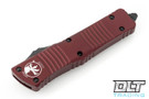 Microtech 142-1MR Combat Troodon D/E - Merlot Red Handle - Black Blade