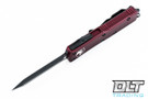 Microtech 230-1MR UTX-85 - Merlot Red Handle - Black Blade