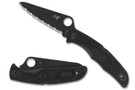 Spyderco Pacific Salt 2 - Black Blade - Fully Serrated