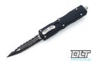 Microtech 225-3 Dirac D/E - Black Handle - Black Blade