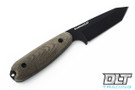 Bradford Guardian 3.5 M390 - 3D Green Micarta - Tanto - Black DLC