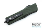 Microtech 619-1DLCTODS Troodon Hellhound - OD Green Handle - DLC Blade