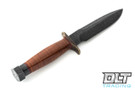 Vehement Knives Tunnel (B)at - Blackwash Finish - Brown Leather Handle - 8 of 12