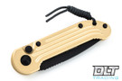 Microtech 135-1CG LUDT - Gold Handle - Black Blade