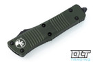 Microtech 138-2OD Troodon D/E - OD Green Handle - Black Blade