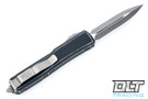 Microtech 122-10DBK Ultratech D/E - Distressed Black Handle - Apocalyptic Blade
