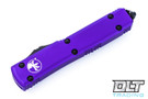 Microtech 122-2PU Ultratech D/E - Purple Handle - Black Blade