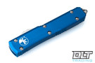 Microtech 122-11BL Ultratech D/E - Blue Handle - Stonewashed Blade