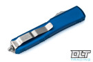Microtech 122-11BL Ultratech D/E - Blue Handle - Stonewashed Blade