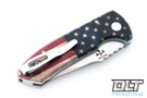 Pro-Tech SBR - Vintage Flag Handle - Two Tone Blade