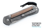 Chris Reeve Large Sebenza 21 - Tanto - Natural Micarta Inlay - Left-Handed