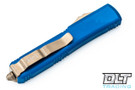Microtech 121-13BL Ultratech S/E - Blue Handle - Bronze Blade