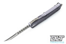 Microtech 219-10APGYS Combat Troodon Hellhound - Grey Handle - Apocalyptic Blade - Signature Series
