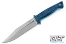 JL-SP - Blue Shadetree Micarta - Blue Liners - #128051