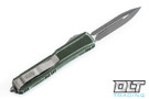 Microtech 122-12DOD Ultratech D/E - Distressed OD Green Handle - Apocalyptic Blade