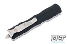 Microtech 225-10 Dirac D/E - Black Handle - Stonewashed Blade