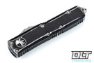 Microtech 232-12DBK UTX-85 D/E - Distressed Black Handle - Apocalyptic Blade