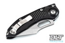 Microtech 169-10 Stitch S/E - Black Handle - Stonewashed Blade