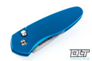 Pro-Tech Sprint - Blue Handle - Stonewashed Blade