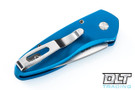 Pro-Tech Sprint - Blue Handle - Stonewashed Blade