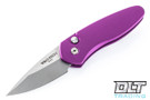 Pro-Tech Sprint - Purple Handle - Stonewashed Blade