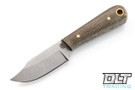 LT Wright Frontier Trapper A2 - Green Micarta - Matte Finish LT Wright Frontier Trapper A2 - Green Micarta - Matte Finish
